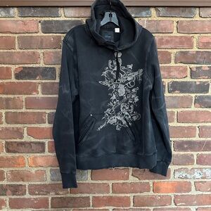 Triple Five Soul Graphic Hoodie Sz Large -46 Bust / 27.5” Long